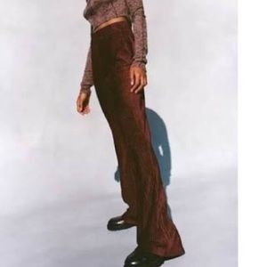 Brand new with tags URBAN OUTFITTERS Maroon Corduroy Sophie Flare Pants in wine